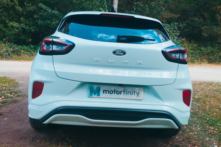 Rear view of a Ford Puma Gen-E